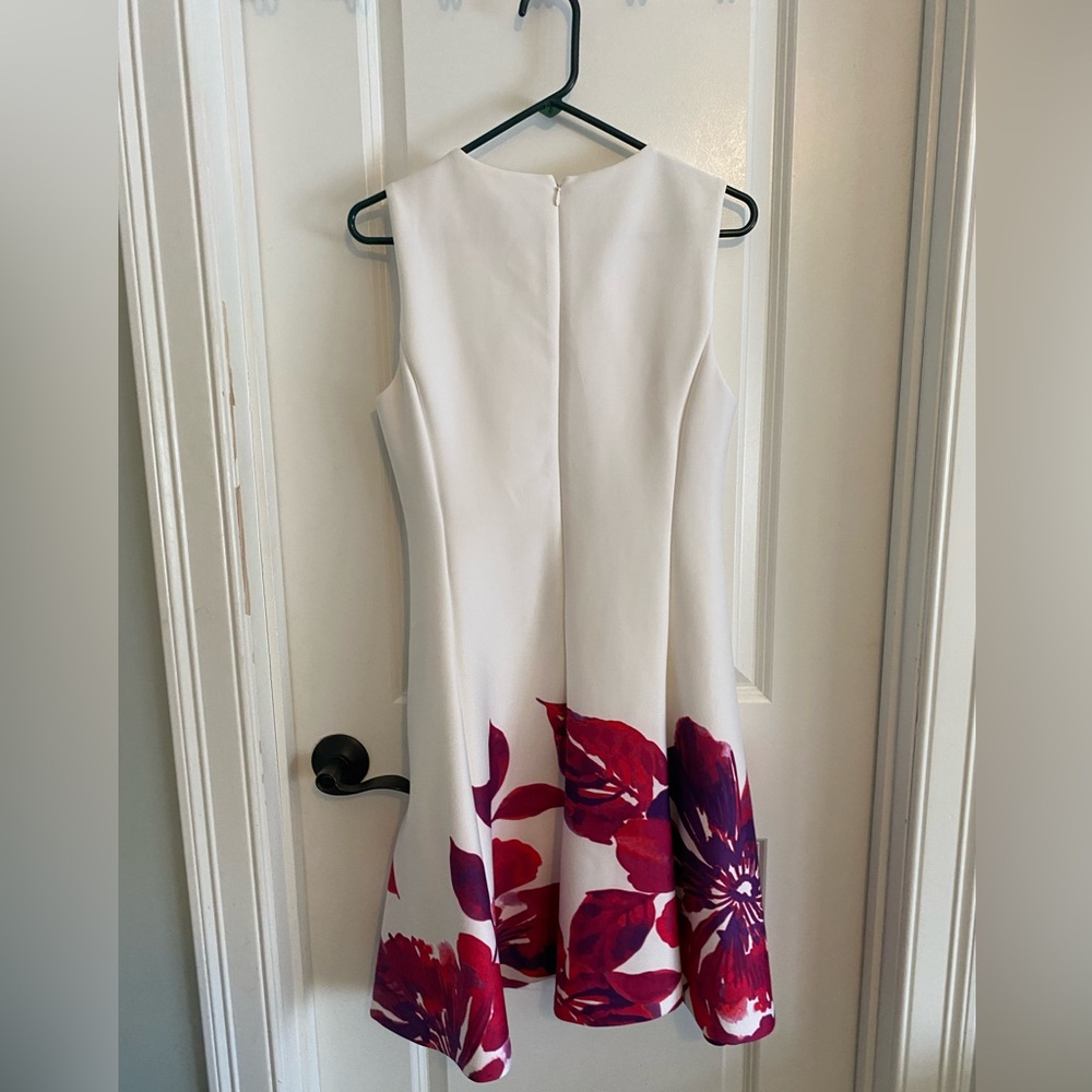 DKNY Floral Lined Sleeveless Dress - Picture 9 of 15